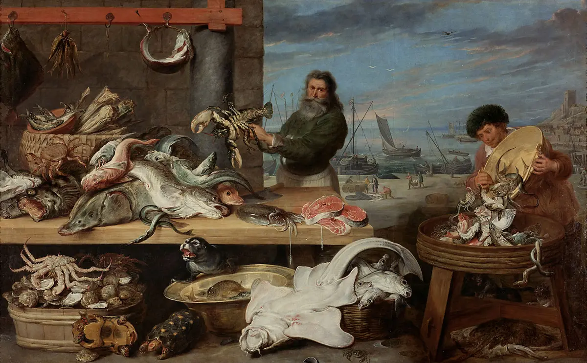 Fish market, around 1620/30 