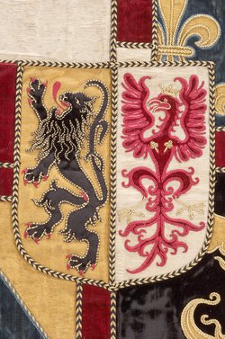 Wappenrock des Ersten Wappenkönigs von Erzherzog Albrecht, Souverän der Niederlande 1598-1621