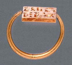 Fingerring mit Inschrift