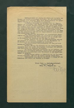 Dienstanweisung für die Separatwächter in der Neuen Hofburg