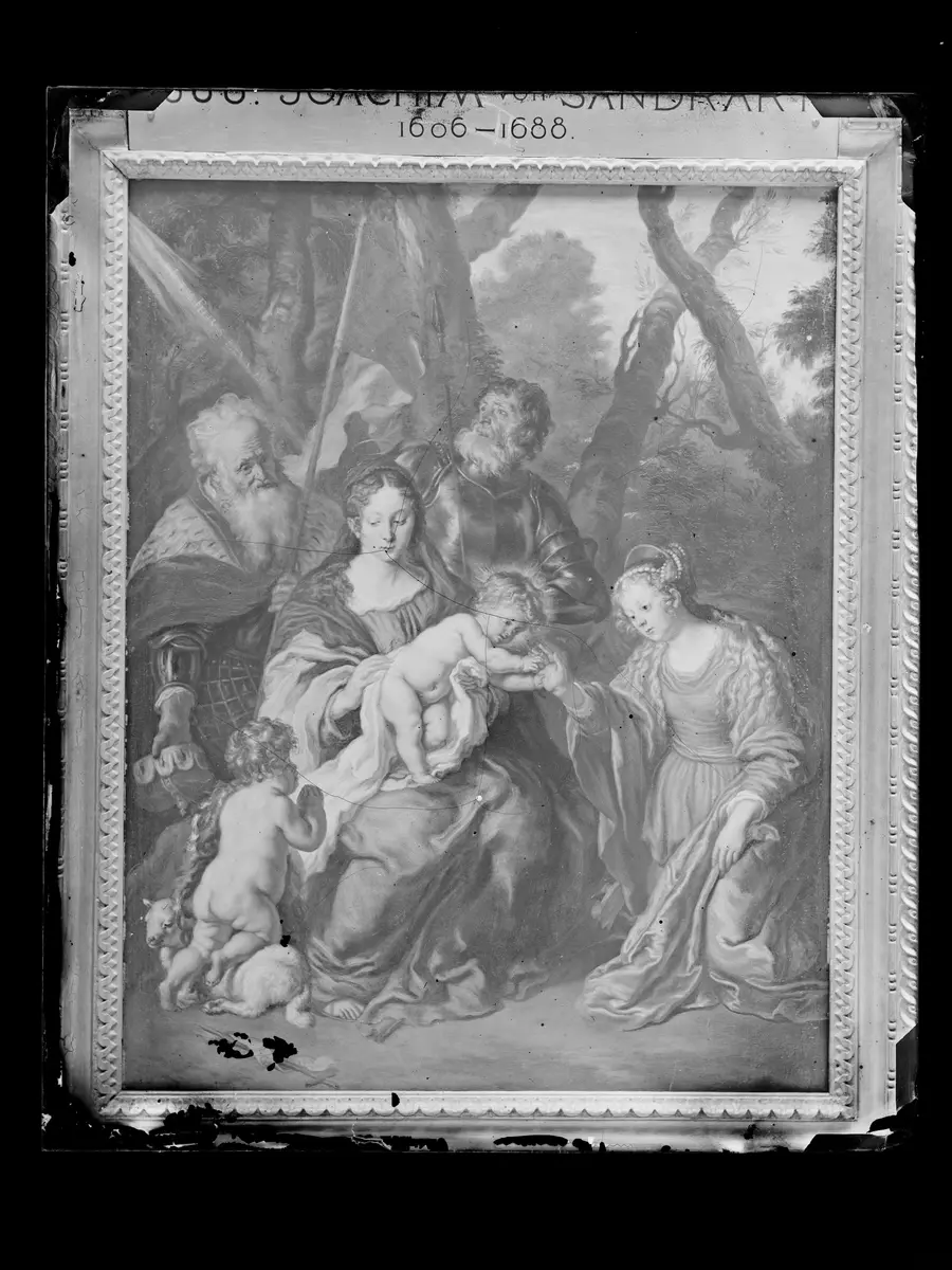 Mystische Verlobung der Hl. Katharina und die Hll. Leopold und Wilhelm