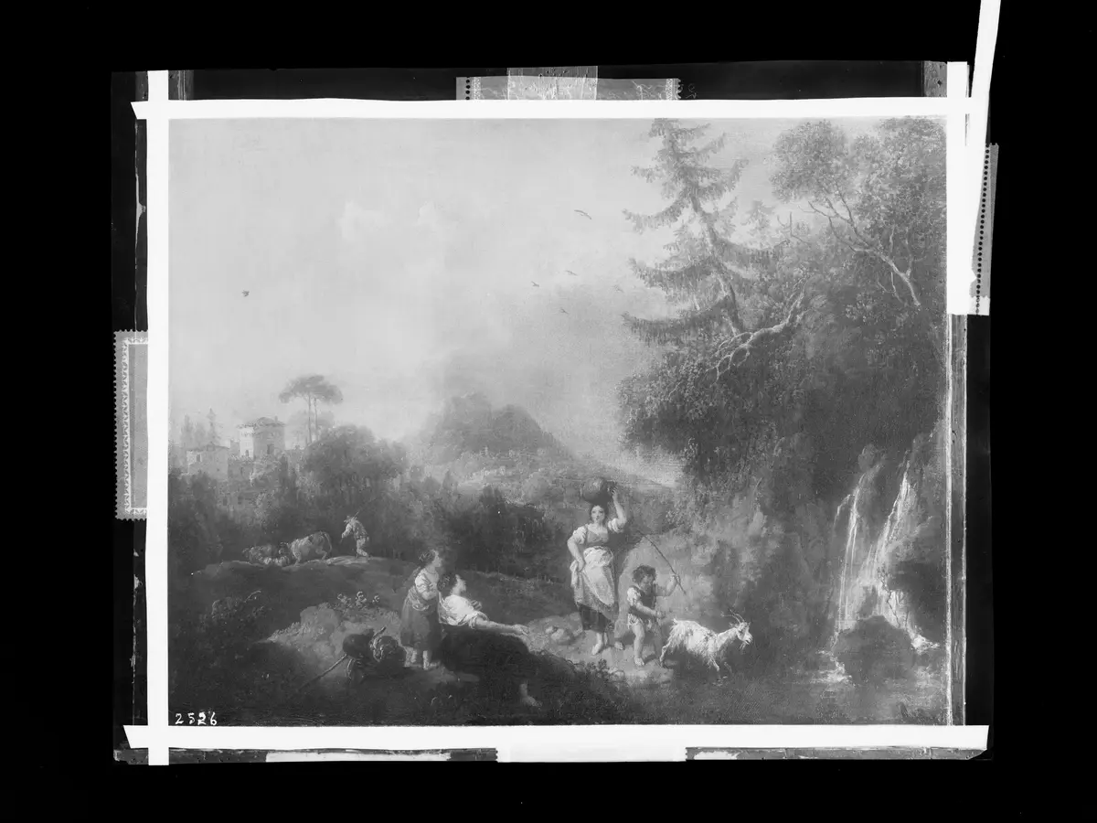 Landschaft mit Staffage