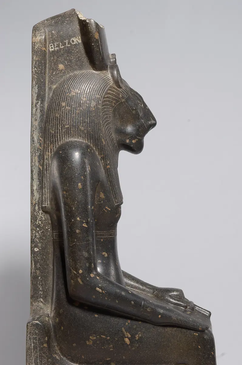 Seated statue of the goddess Sakhmet