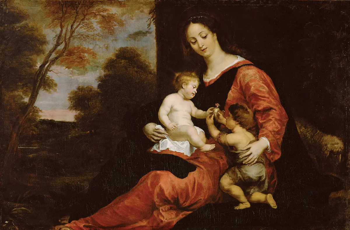 Maria mit Kind und Johannesknaben