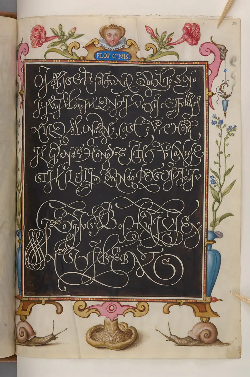 Schriftmusterbuch; 127 Blatt Pergament