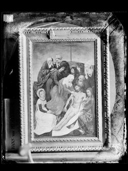 Diptychon mit Sündenfall und Erlösung: Beweinung Christi