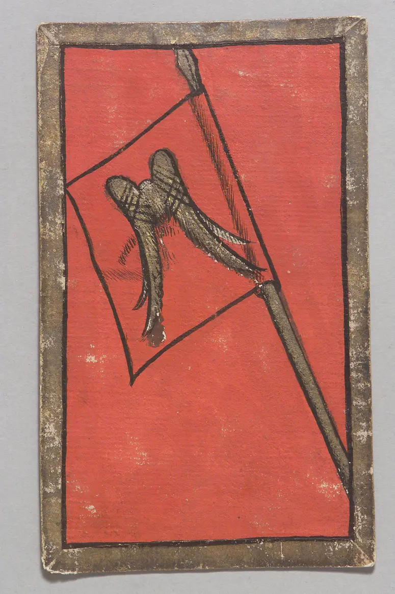 Playing card Falconry Lure Banner (Ten) from the