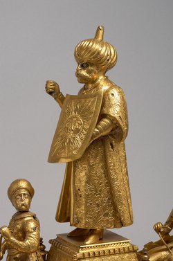 Figurenuhr mit türkischer Barke, Automat, Türkenautomat