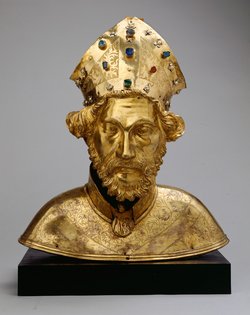 Reliquienbüste eines hl. Bischofs