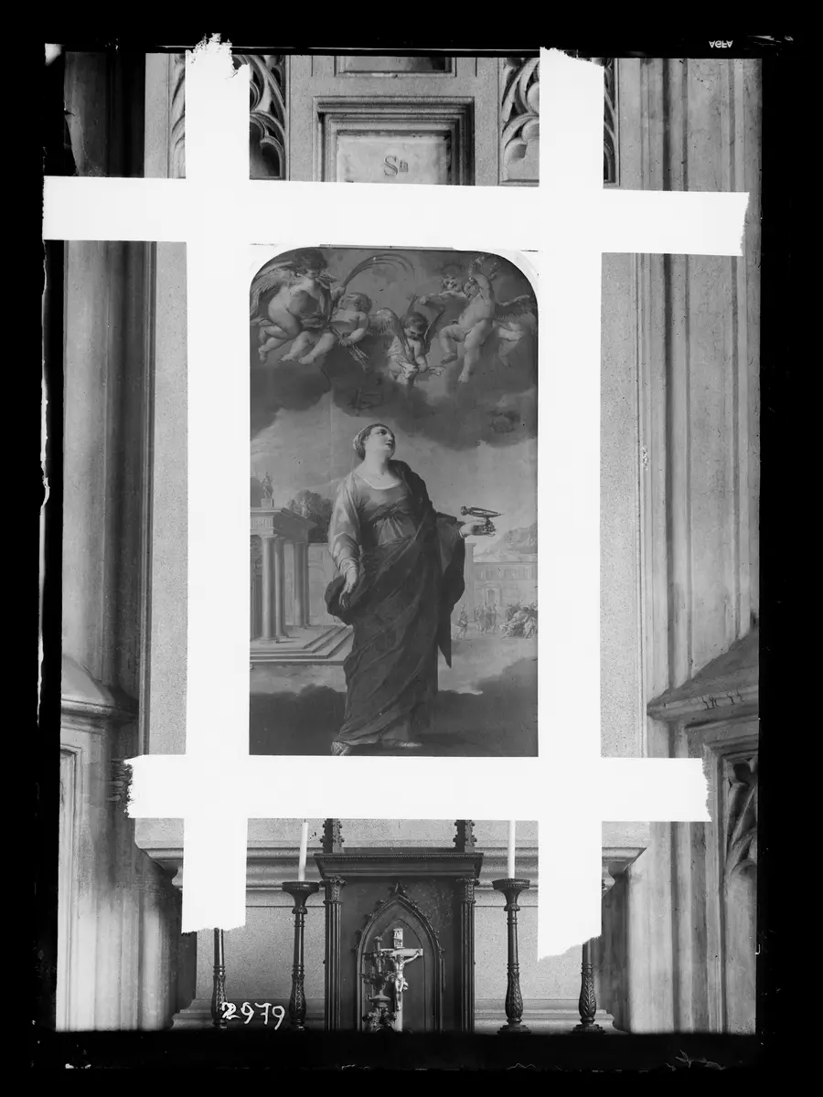 Die hl. Apollonia, Altarbild Augustinerkirche