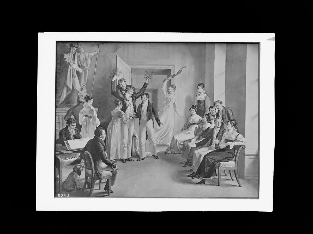 Gesellschaftsspiel der Schubertianer in Atzenbrugg