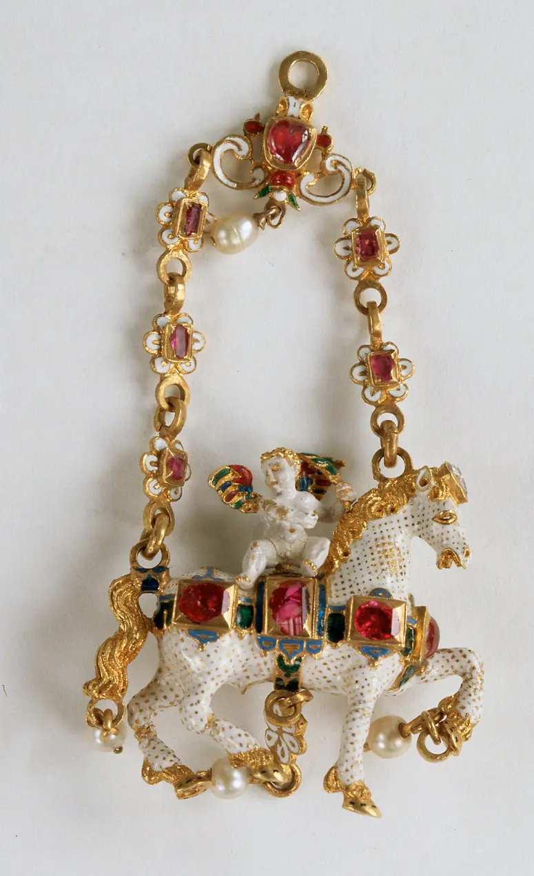 Pendant with Amor Riding