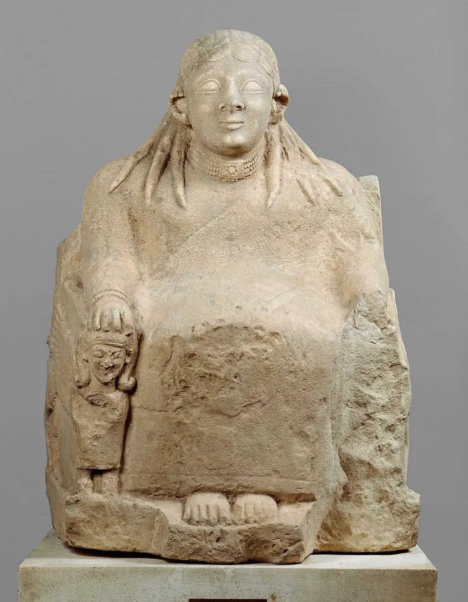 Thronende Göttin (Astarte?)