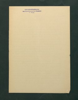 Feuerlöschordnung für das Kunsthistorische Museum, 1927