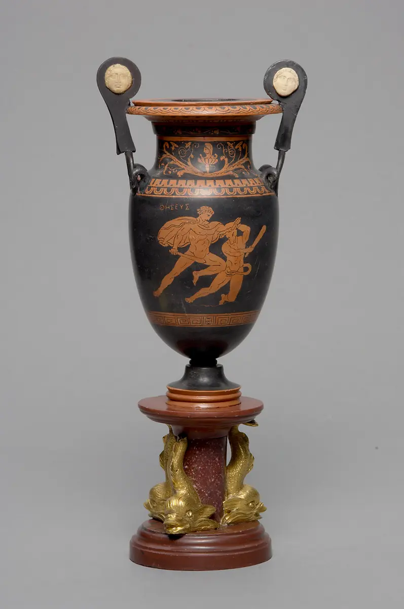 Vase der Ruinen von Paestum
