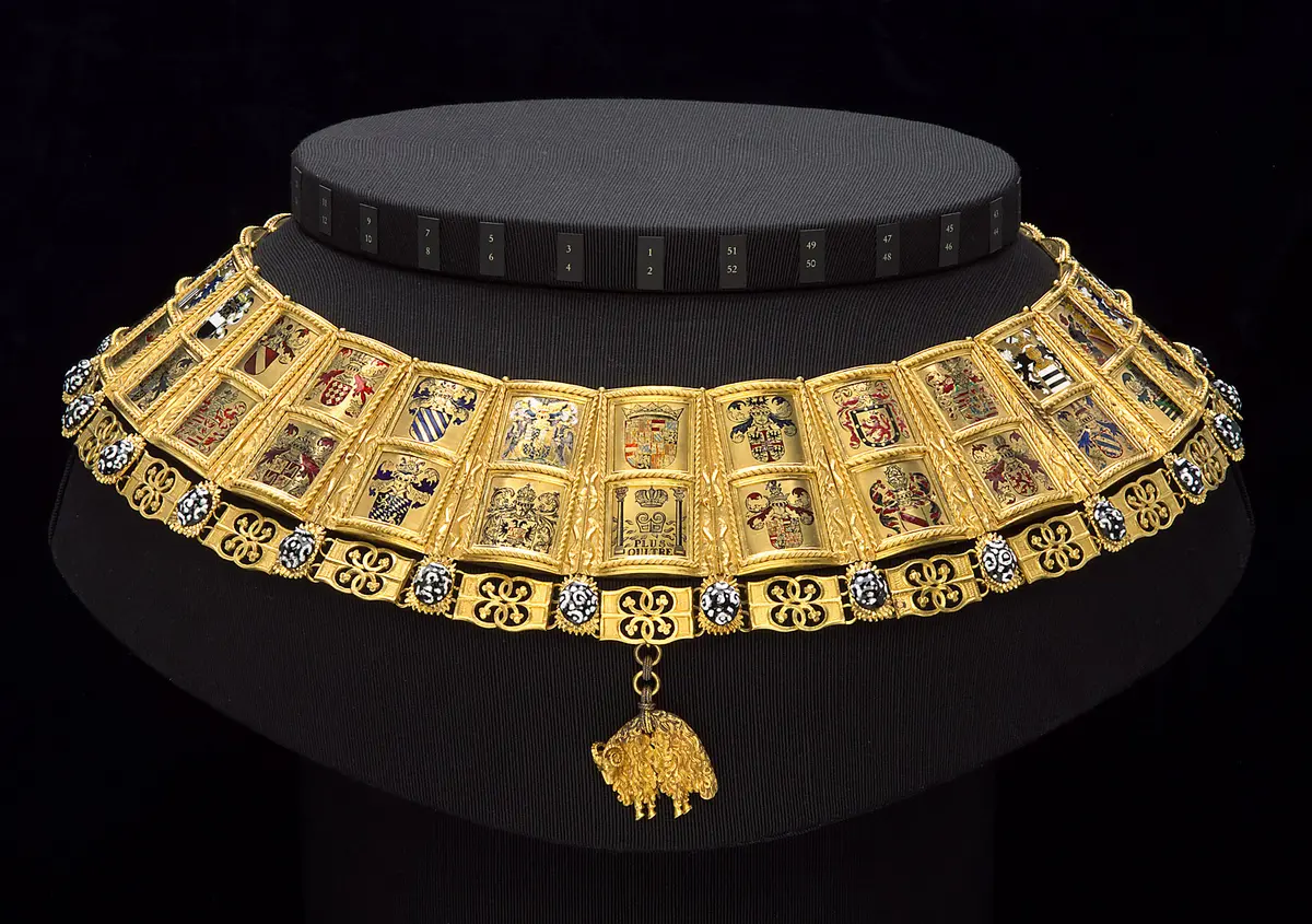 Die Potence (Wappenkette) für den Herold des Ordens vom Goldenen Vlies