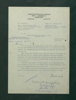 Dienstordnung für die Gemälderestaurieranstalt des Kunsthistorischen Museums
