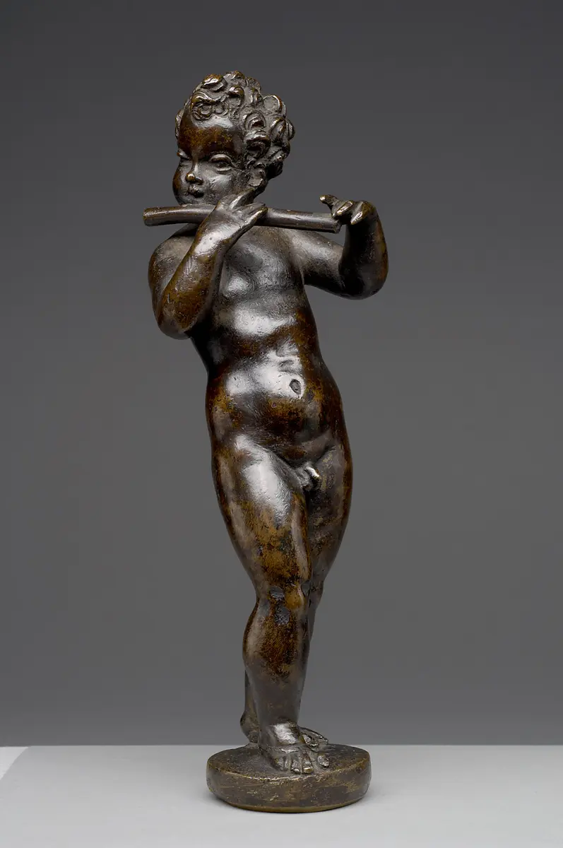 Putto mit Flöte