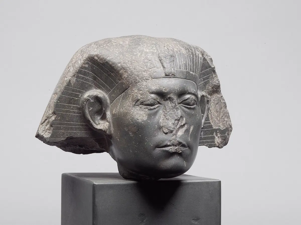 Head from a sphinx of Senwosret III 
