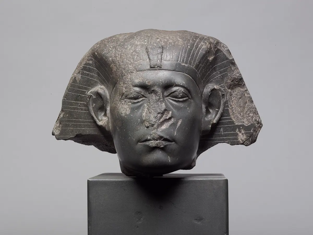 Head from a sphinx of Senwosret III 