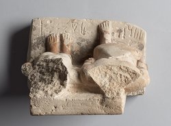 Kopflose Zweiergruppe des Schepses-ptah und seiner Frau Ni-si-redi