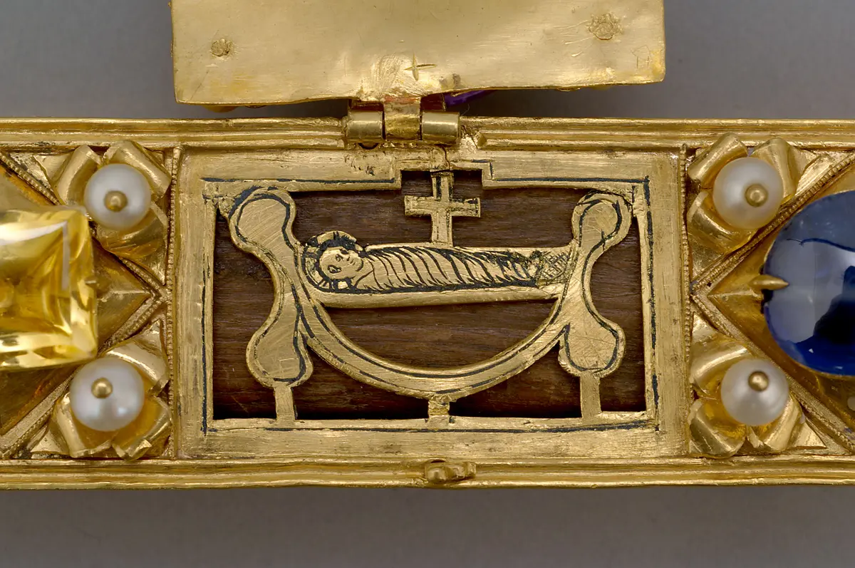 Das Reliquiar mit dem Span von der Krippe Christi