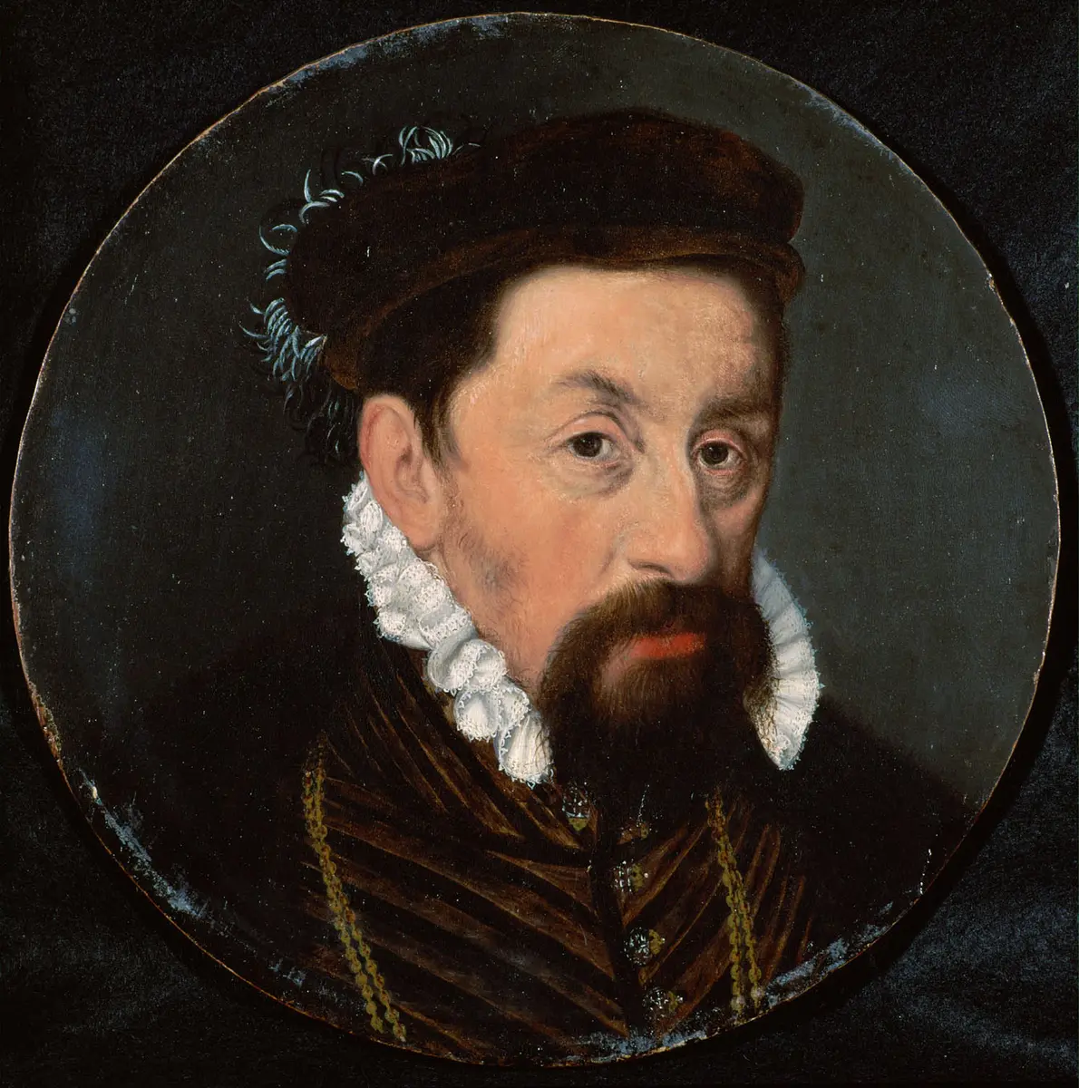 Kaiser Maximilian II. (1527-1576) als etwa Vierzigjähriger, Brustbild