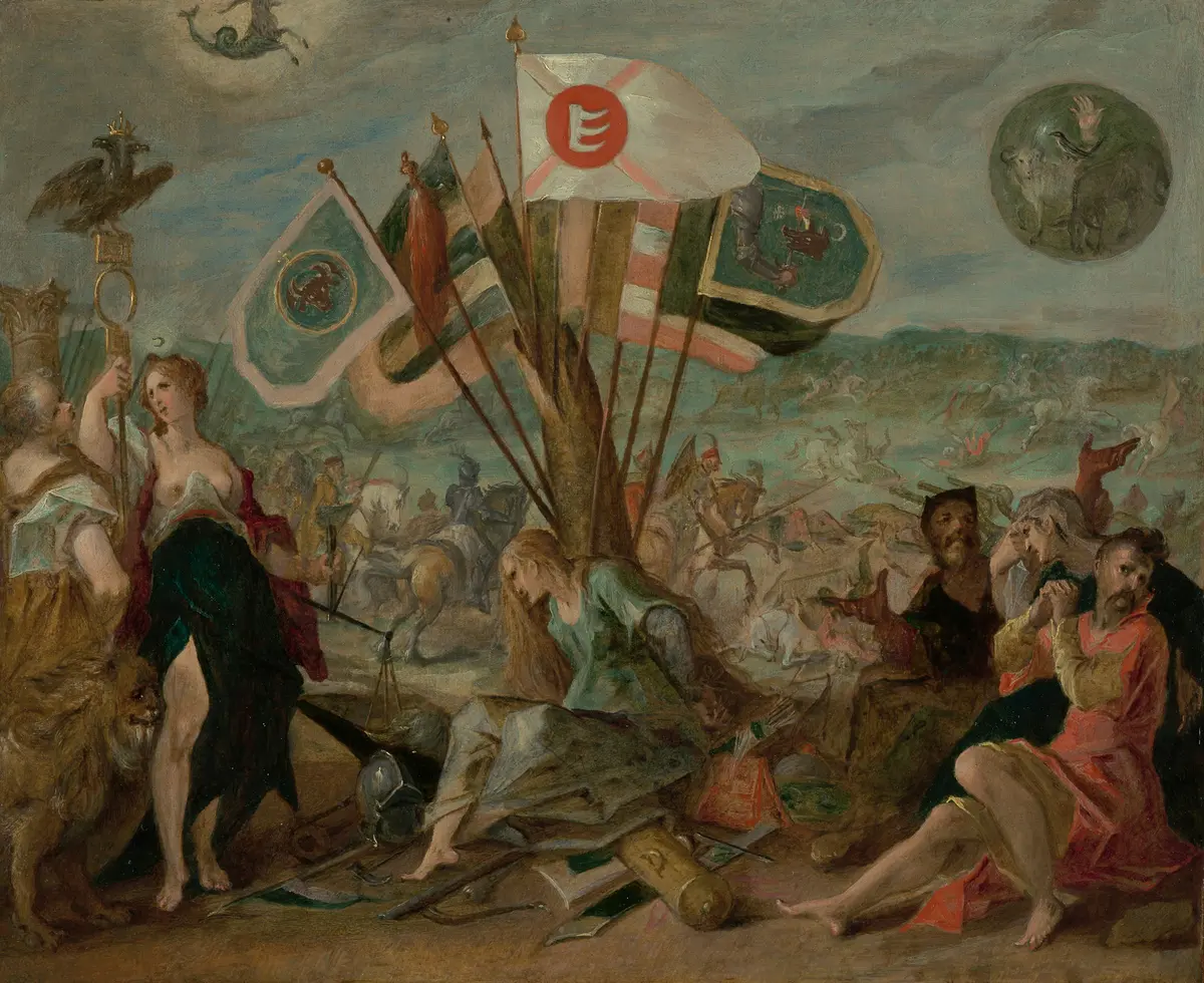 Allegorie auf die Schlacht bei Gorossló