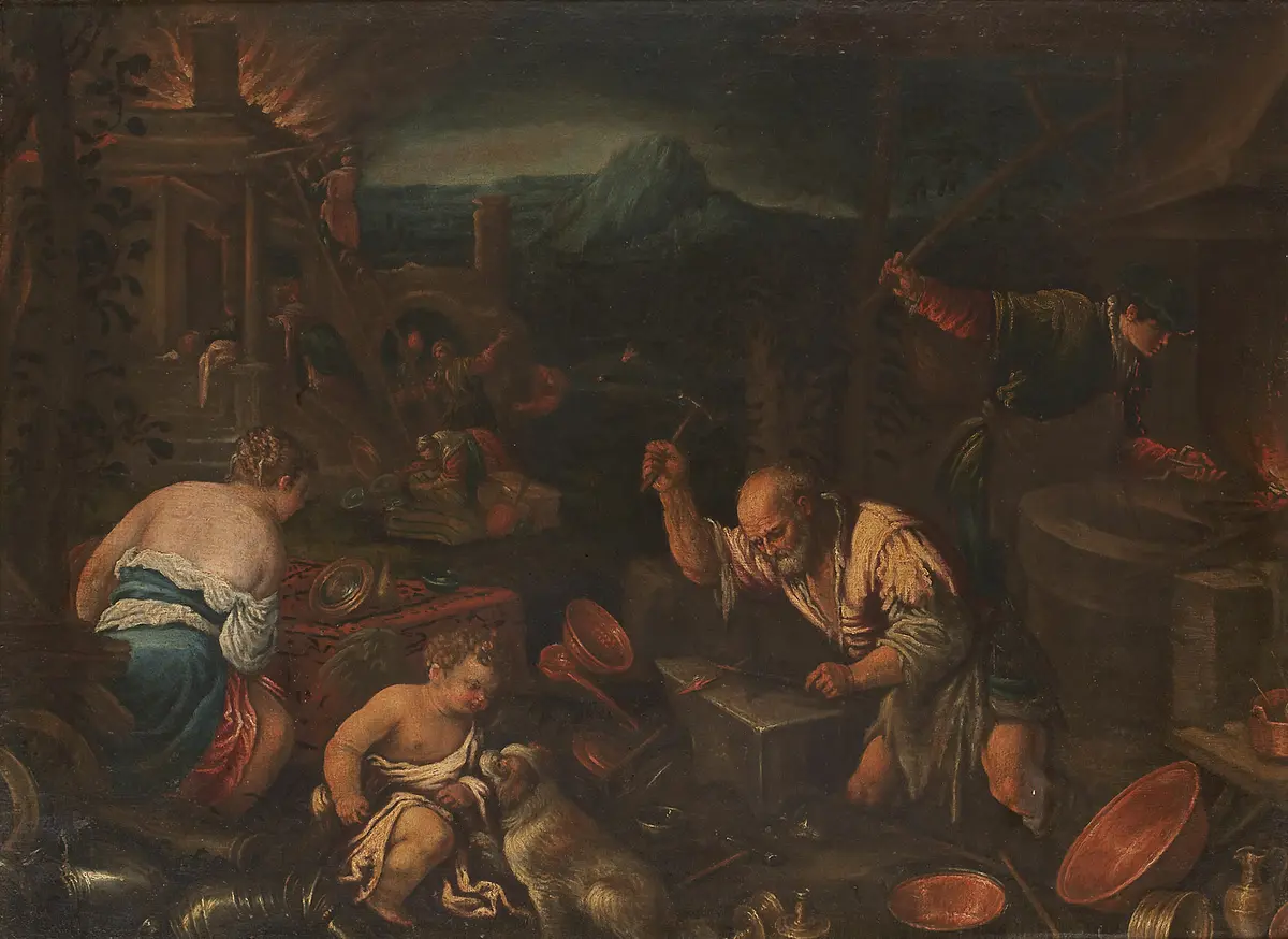 Venus in der Schmiede des Vulkan