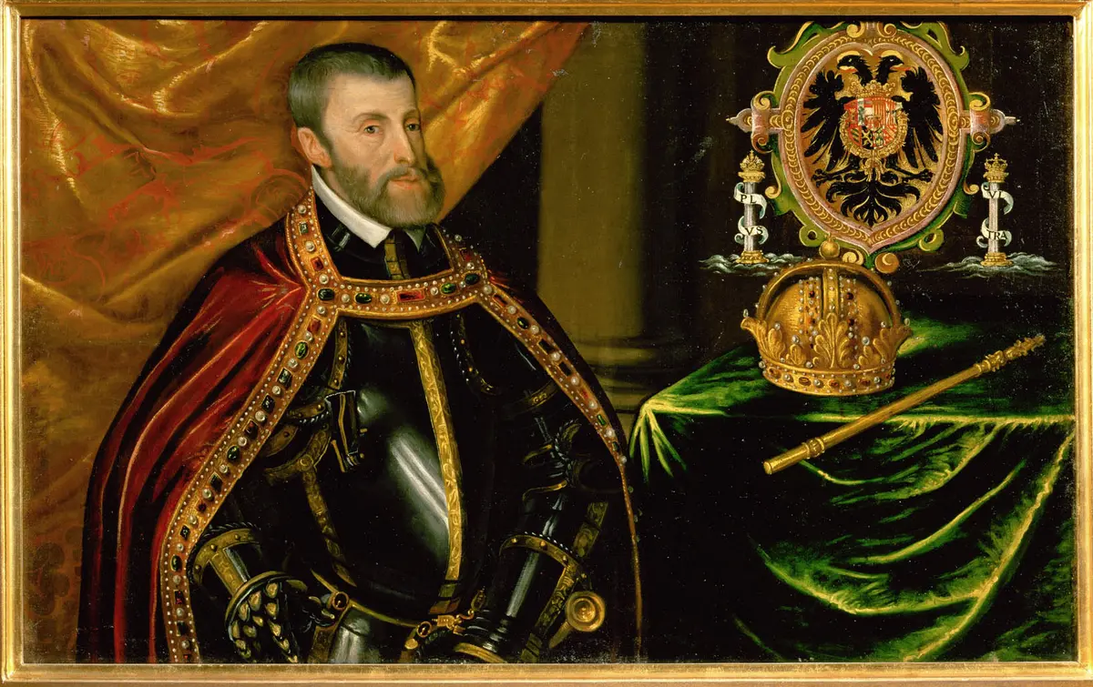 Kaiser Karl V. (1500-1558) im Harnisch