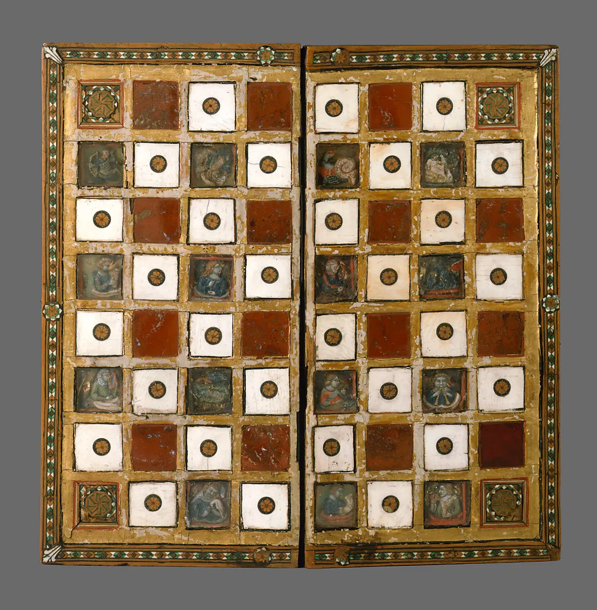 Spielbrett für Schach und den 