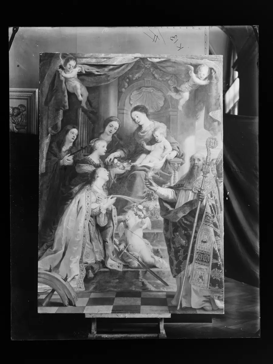 Maria mit Kind und den Hll. Maria Magdalena, Cäcilia, Dorothea, Katharina und Augustinus