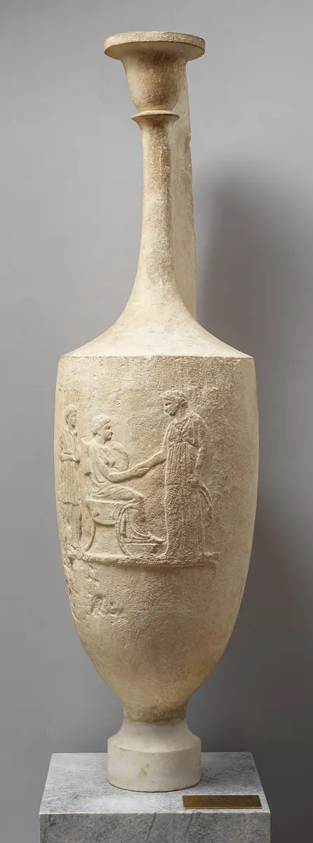 Grablekythos der Demostrate
