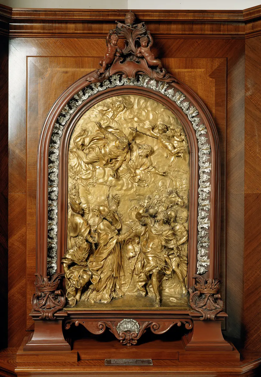 Die Begegnung von Papst Leo des Großen mit dem Hunnenkönig Attila