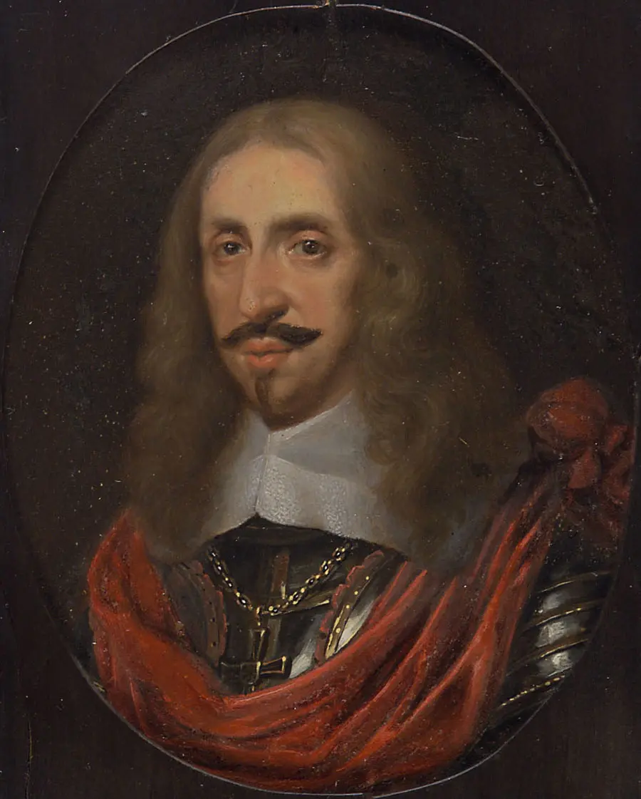 Leopold Wilhelm, geboren 1614, Bischof v. Passau u. Straßburg 1625, v. Halberstadt 1628, v. Olmütz 1637, v. Breslau 1655, Hoch- und Deutschmeister 1642, Statthalter d. Niederlande 1646-56, gestorben 1662; Sohn Kaiser Ferdinands II. aus 1. Ehe