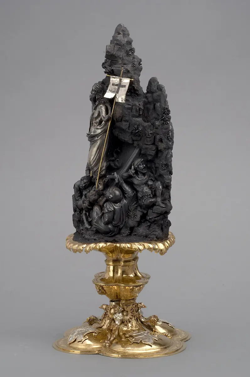 Handstein mit der Auferstehung Christi und Kaiser Karl V. nach der Schlacht von Pavia