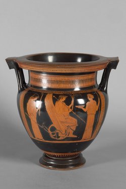 Triptolemos zwischen Demeter und Persephone