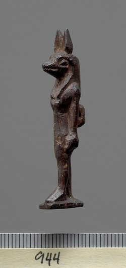 Stehender Gott Anubis mit Schakalkopf