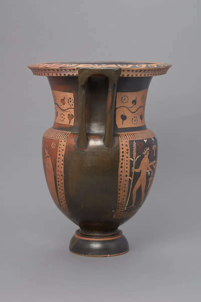 Jüngling, Mänade und Dionysos