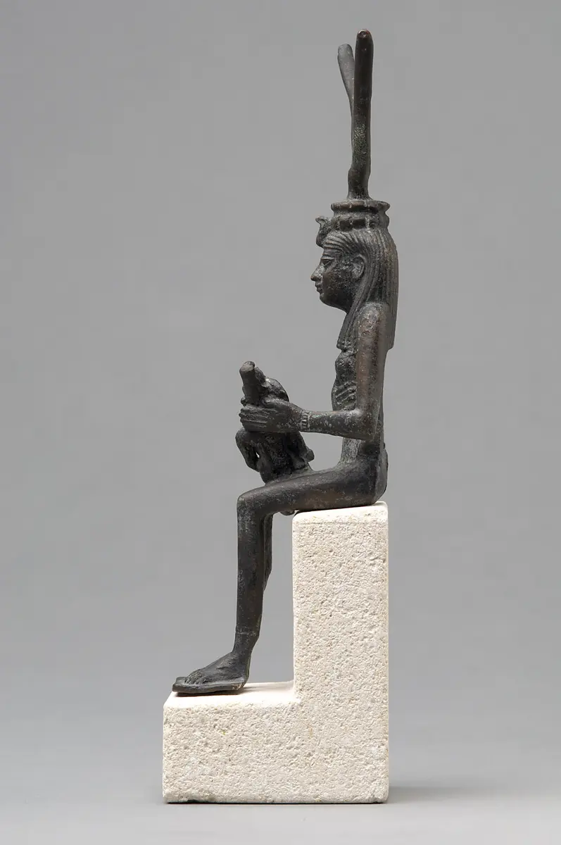 Göttin Isis mit Harpokrates