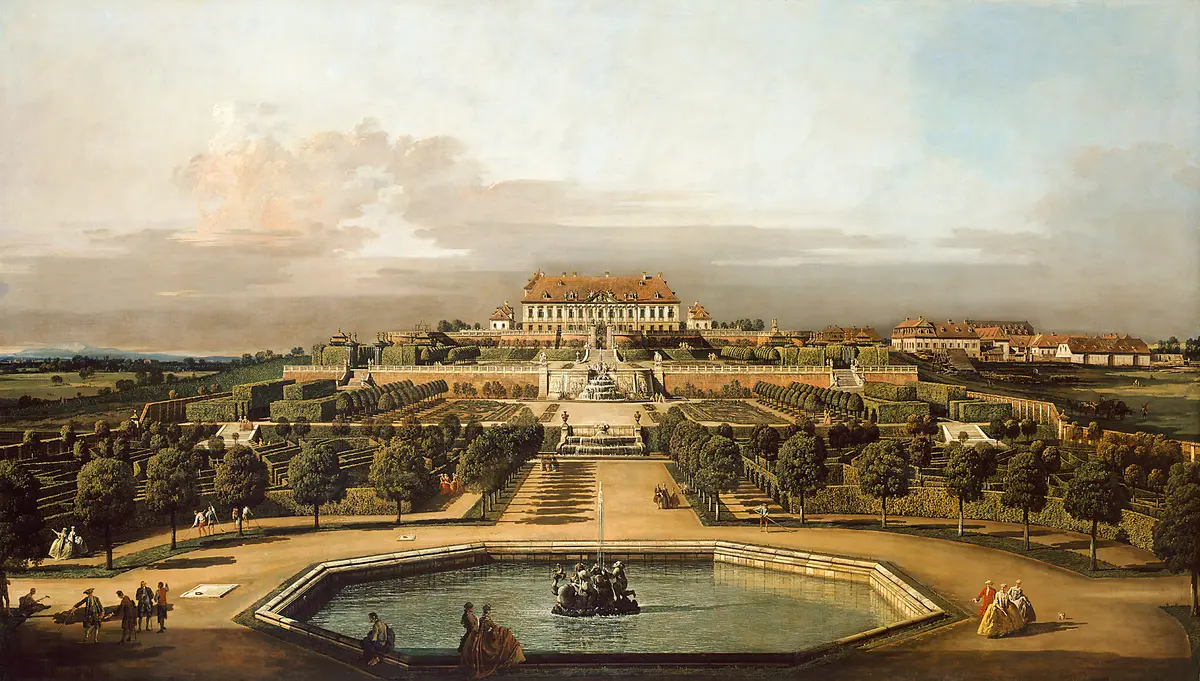 Das kaiserliche Lustschloss Schloss Hof, Gartenseite