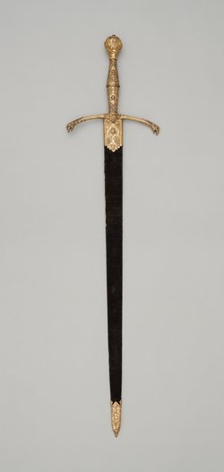 Zeremonienschwert (ggf. Funeralwaffe) mit Scheide
