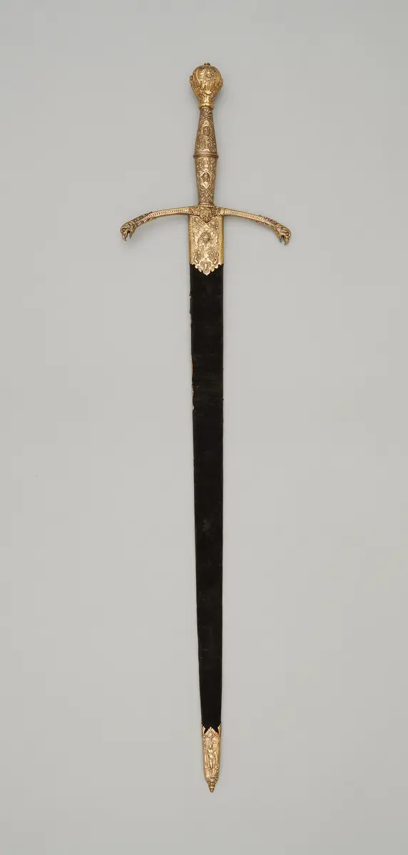Zeremonienschwert (ggf. Funeralwaffe) mit Scheide