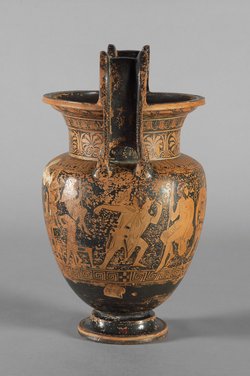 Tanz vor orientalischem Gott (oder König)