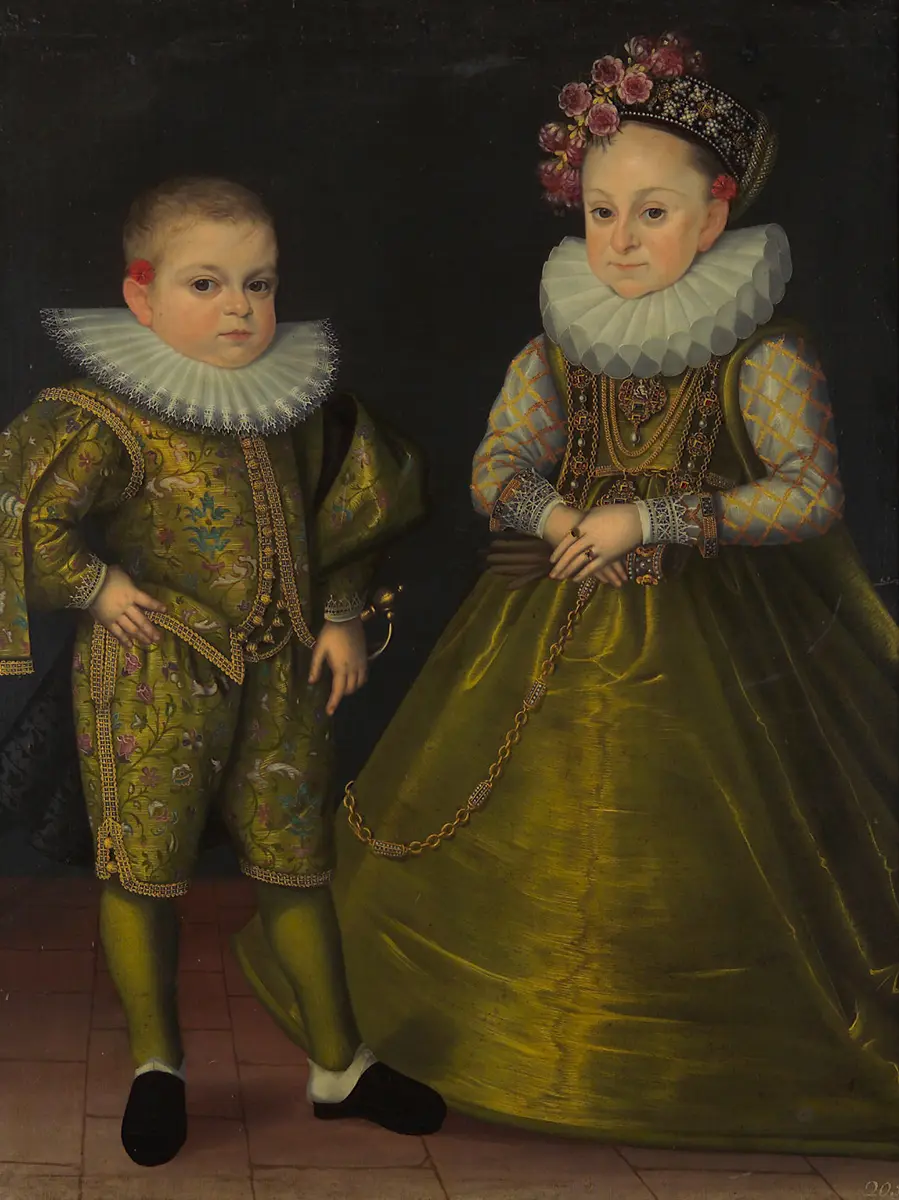 Doppelporträt eines Kinderpaares (polnische Königsfamilie ?)