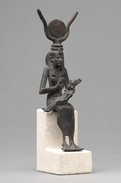 Göttin Isis mit Harpokrates