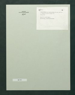 Dienstordnung der Nachtaufseher für die Zeit von 1. Oktober 76 bis 30. April 77