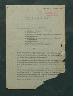 Dienstvorschriften für das Kunsthistorische Museum