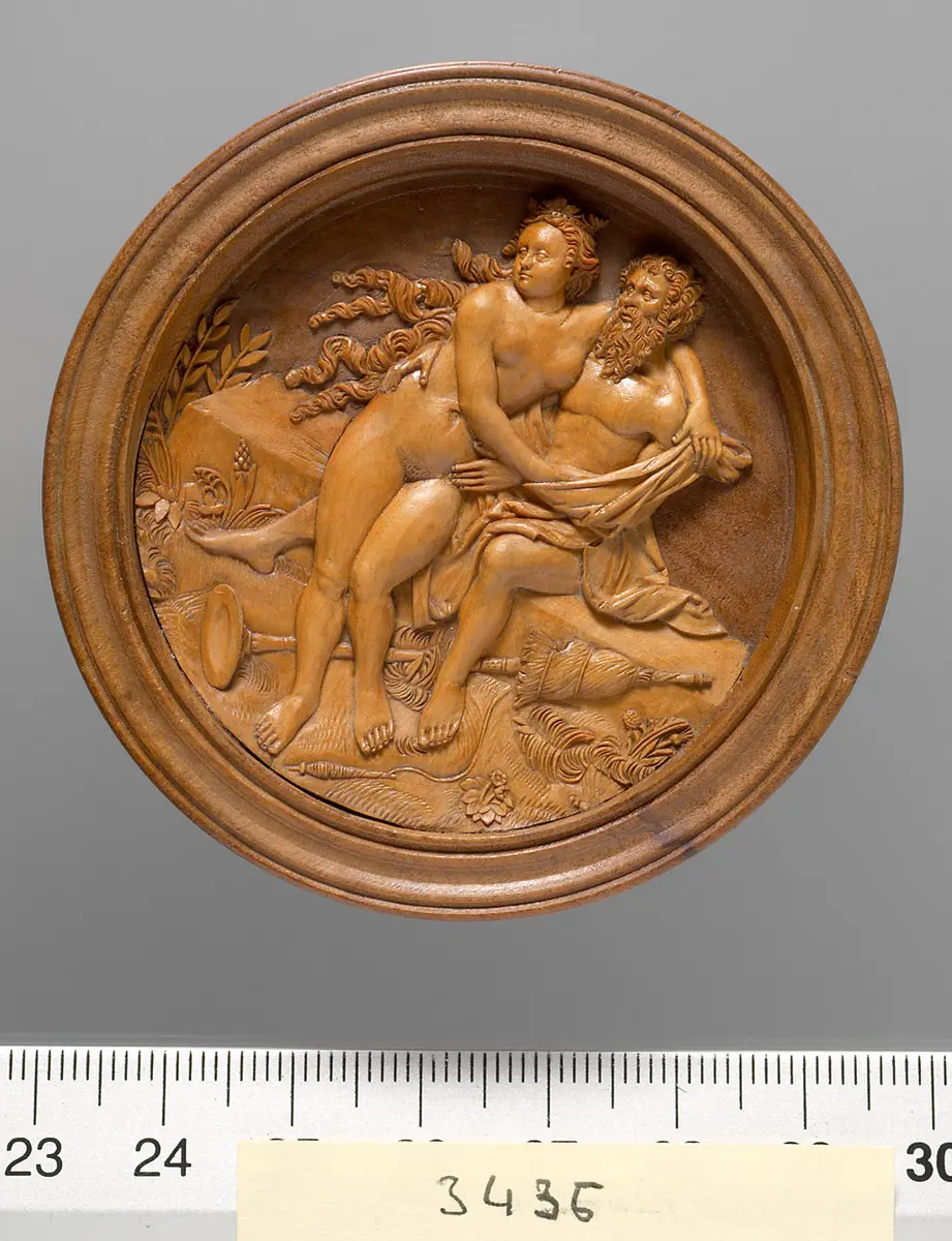 Herakles und Iole; Spielstein für das Brettspiel für den 