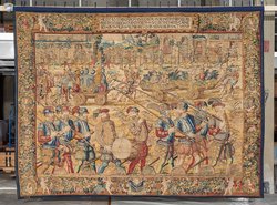 Fortsetzung des Triumphzuges: Vorführung der erbeuteten Rüstungen und Waffen